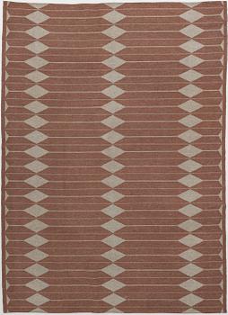 APPO HÄRKÖNEN, A 1960s flat weave wool carpet for Mattokutomo, Finland. 219 x 157 cm.