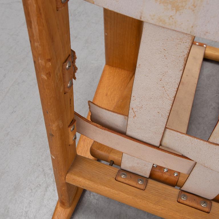 Svante Skogh, a pair of 'Bodö' oak easy chairs, AB Hjertquist & Co, Nässjö, designed in 1957.