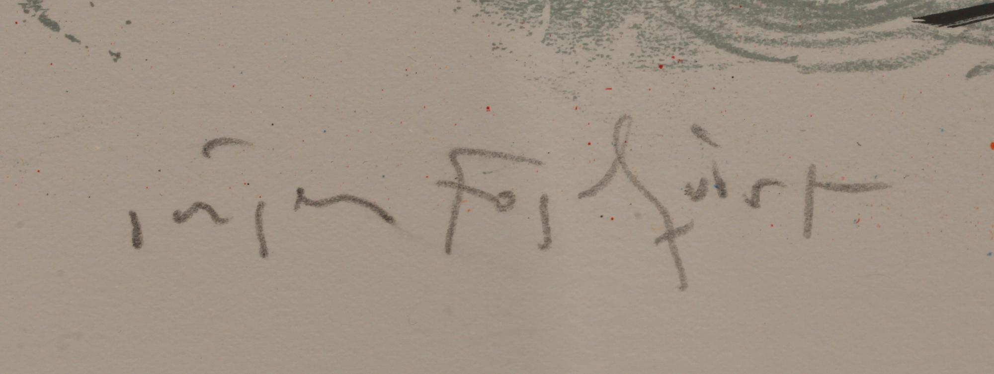 JÖRGEN FOGELQUIST, färglitografi, sign o numr  8/250.