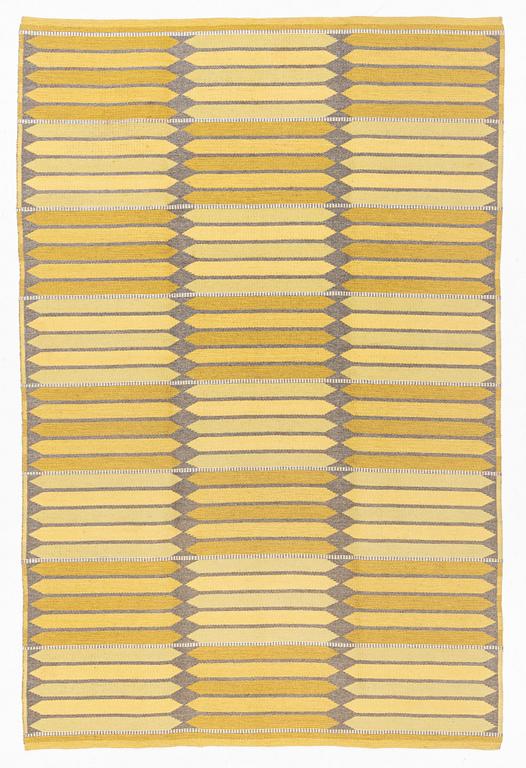 A machine made carpet,  ”Skyttelgång”,  possibly by Ingrid Dessau, ca 290 x 193 cm.