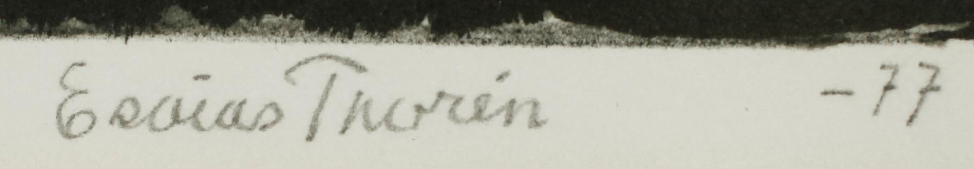 ESAIAS THORÉN, färglitografi, sign, dat -77, numr HC 1/40.