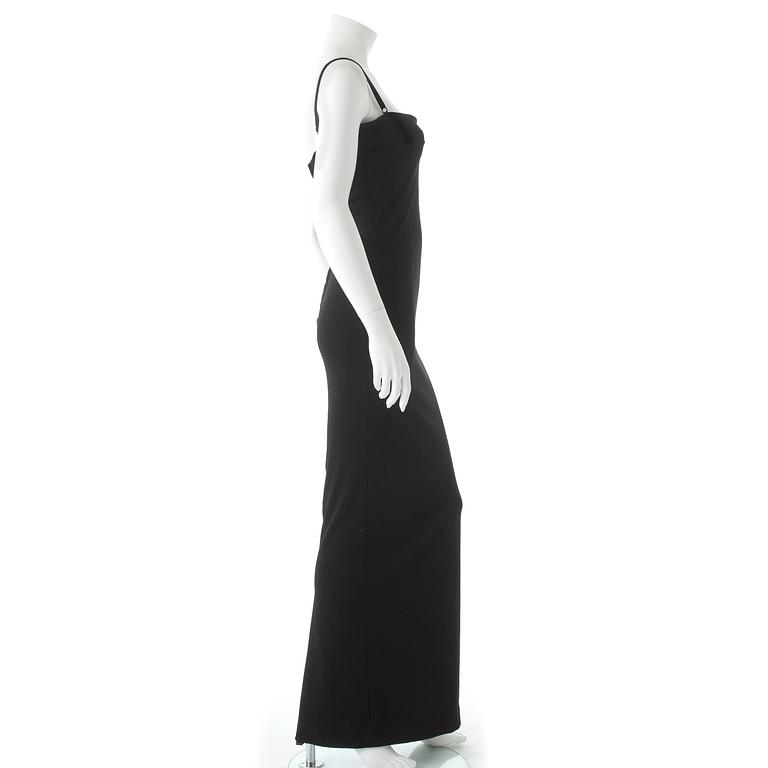 DOLCE & GABBANA, a black evening dress. Italian size 40.