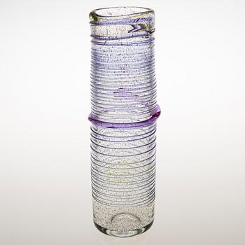 TIINA NORDSTRÖM, a 'Violet cycle' art glass signed Tiina Nordström Iittala 1994.