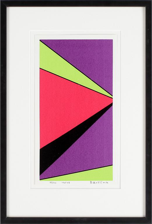 OLLE BAERTLING, färgserigrafi, signerad och daterad 1955 - 68, numrerad 85/300.