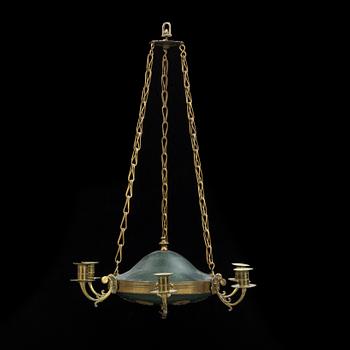 A circa 1900 Empire style ceiling light.