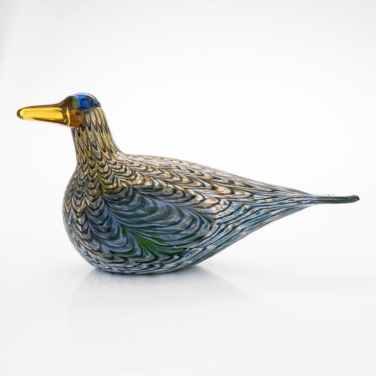 Oiva Toikka, a 'Goose' glass bird, signed O. Toikka Nuutajärvi 1687/2000.