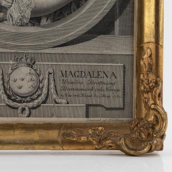 Lorens Pasch d y, after, engravings a pair, engraved by Jacob Gillberg (1724-1793) 1774.