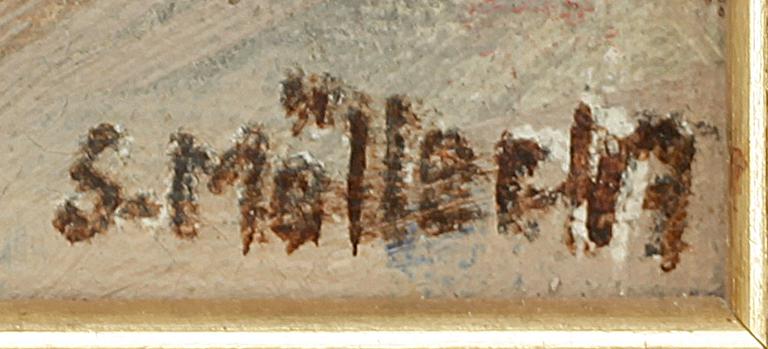 SIGURD MÖLLER, olja på duk, signerad.