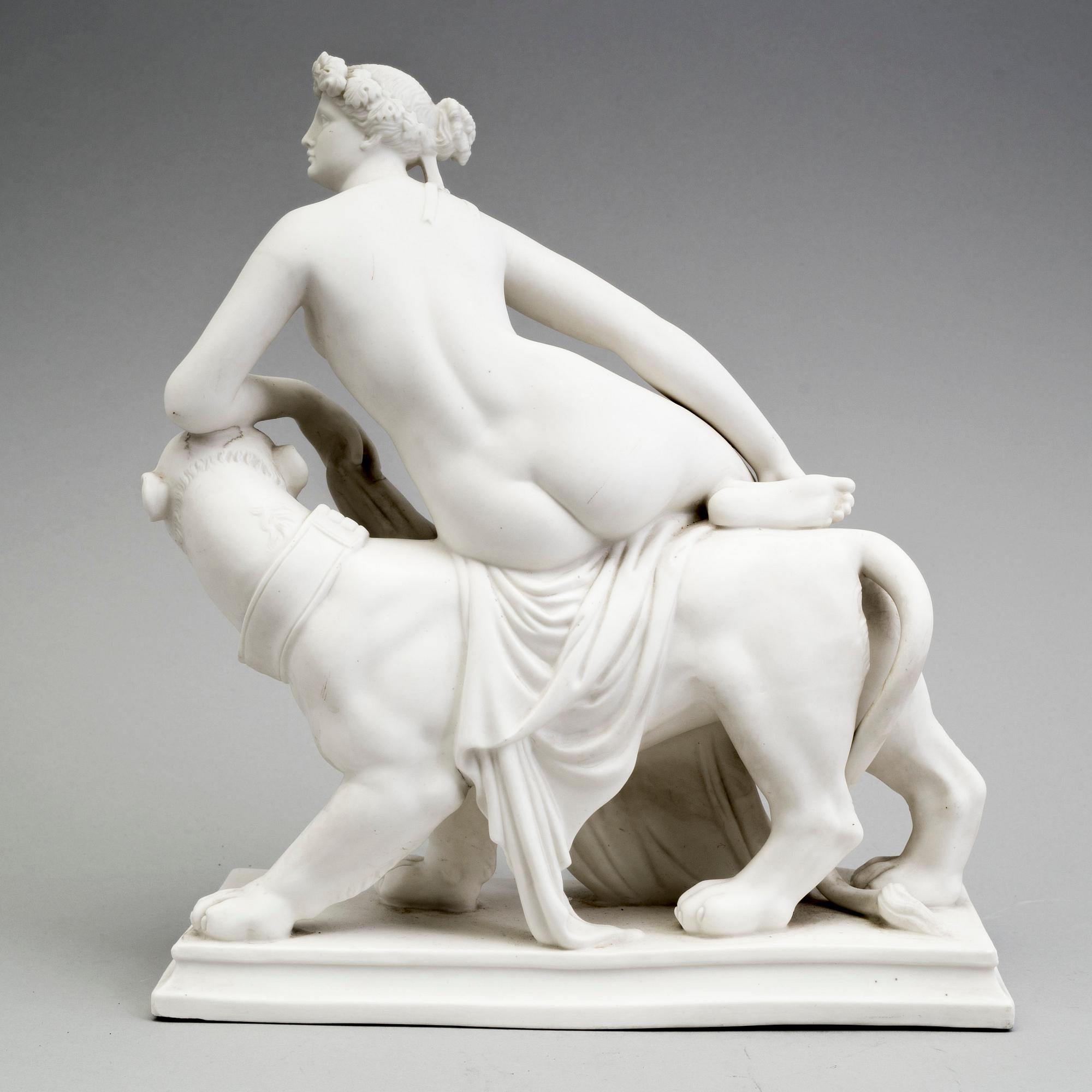 A parian sculpture 'Ariadne' from Gustafsberg, 1890.