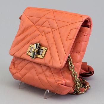 A LANVIN "Happy Mini" QUILTED LEATHER SHOULDER BAG.