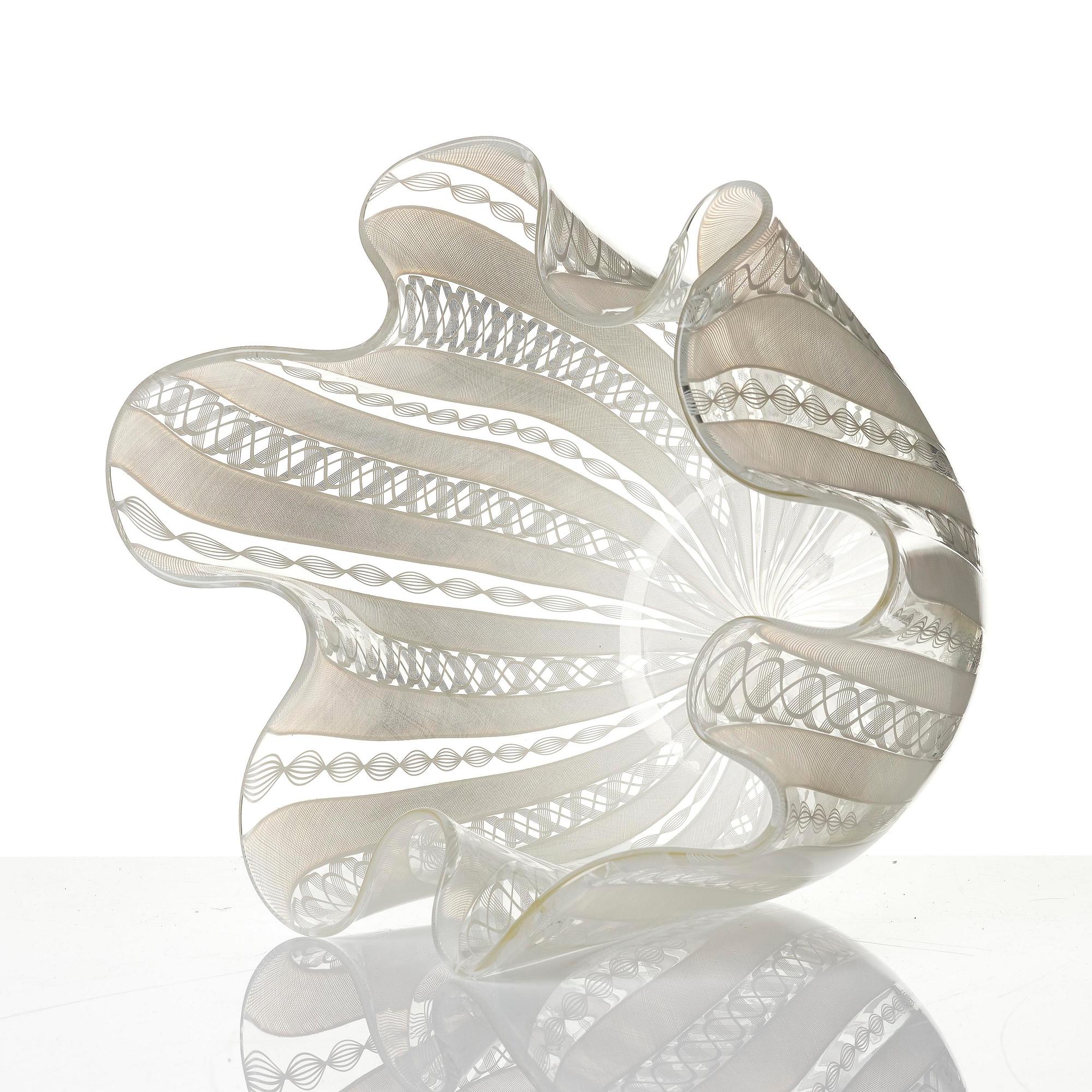 Paolo Venini & Fulvio Bianconi, A 'Fazzoletto' glass vase, Murano Italia.