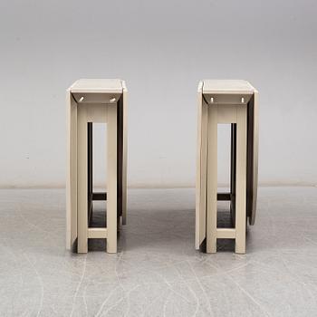 A pair of Swedish painted flap tables "Bergslagen" from IKEA's 18th century collection.