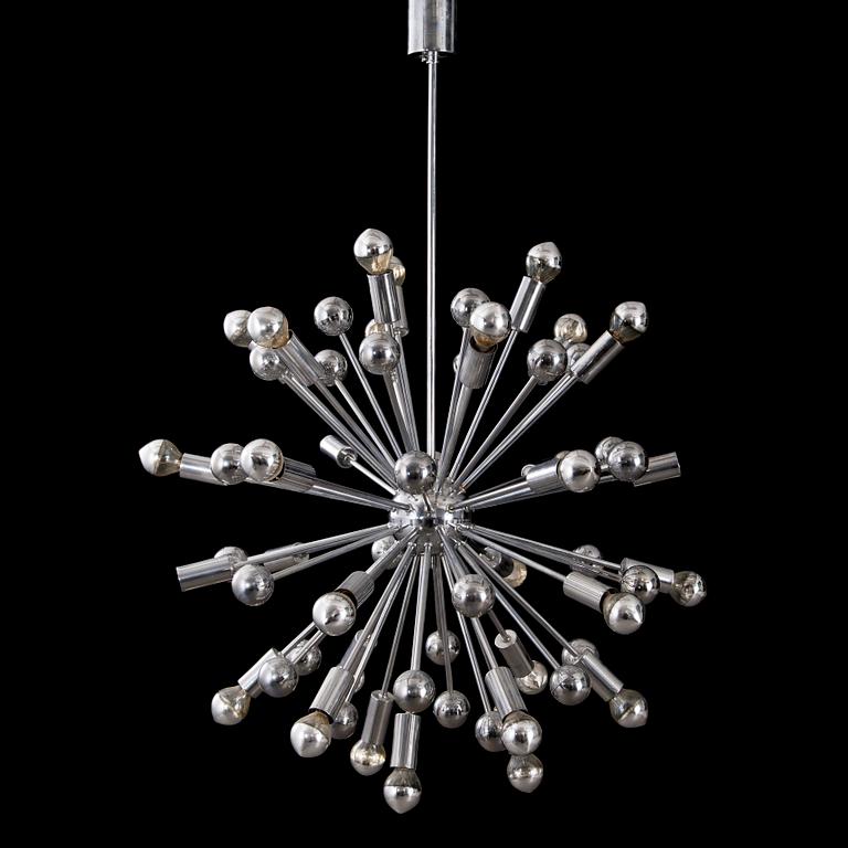 PAUL DE HAAN, taklampa, "Sputnik", 1900-talets senare hälft.