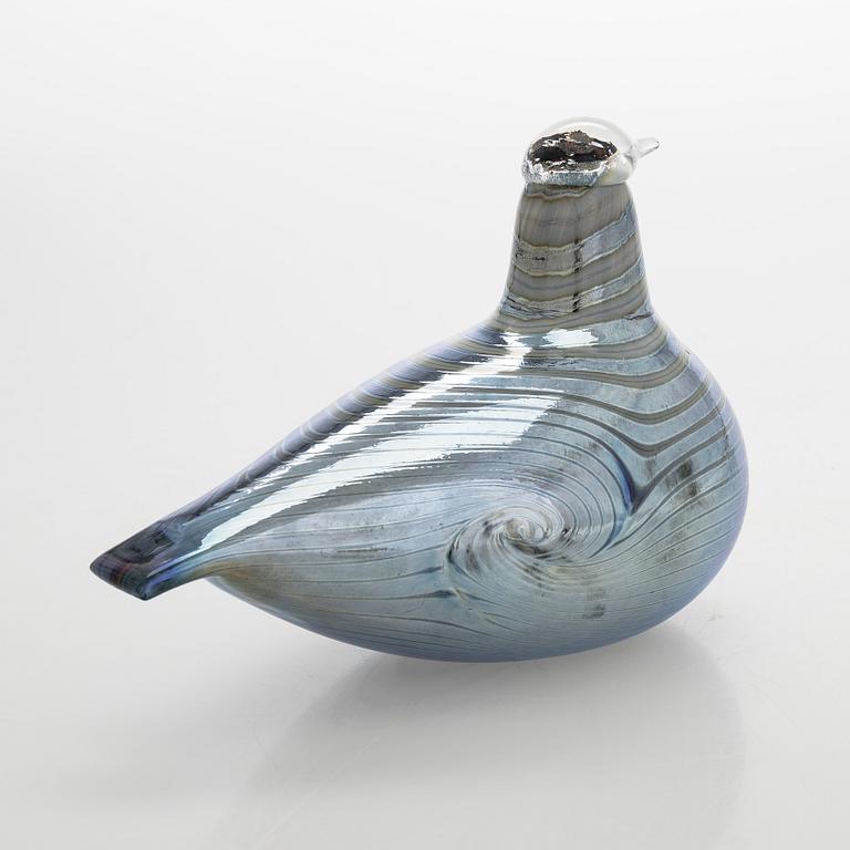 Oiva Toikka, Glass bird, signed O. Toikka Nuutajärvi.