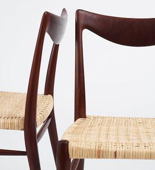 Adolf Relling Sigurd Resell, a set of six teak 'Bambi 61/2' chairs,  Gustav Bahus Eftf, Norway 1950s-60s.