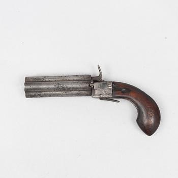 Percussion revolver, Aledalare (?), mid-19th century.