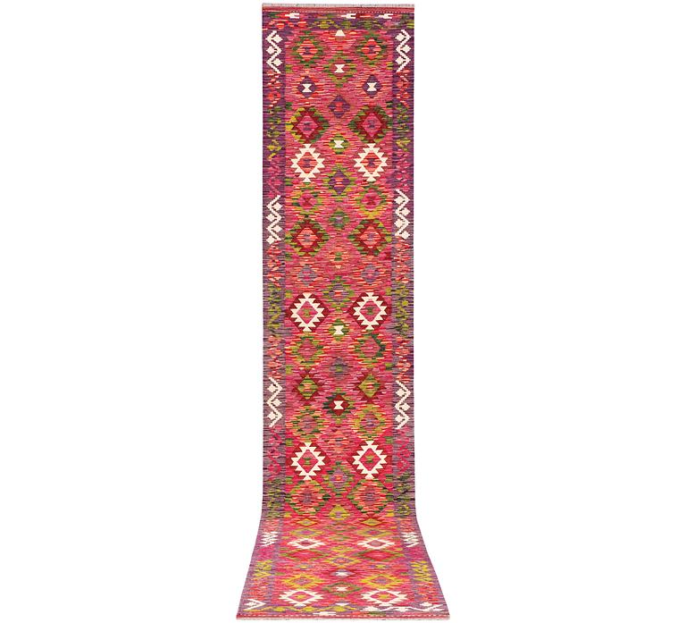 A Kilim runner carpet, c. 489 x 80 cm.