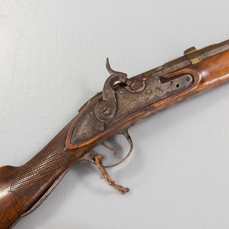 A percussion rifle from Europe, around year 1800.