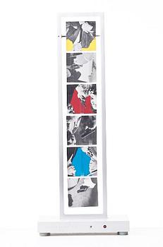 John Baldessari, "Jacobs Ladder: Love (Yellow, Red, Blue and Black and White); War (Orange, Violet, Green and Black and White)".