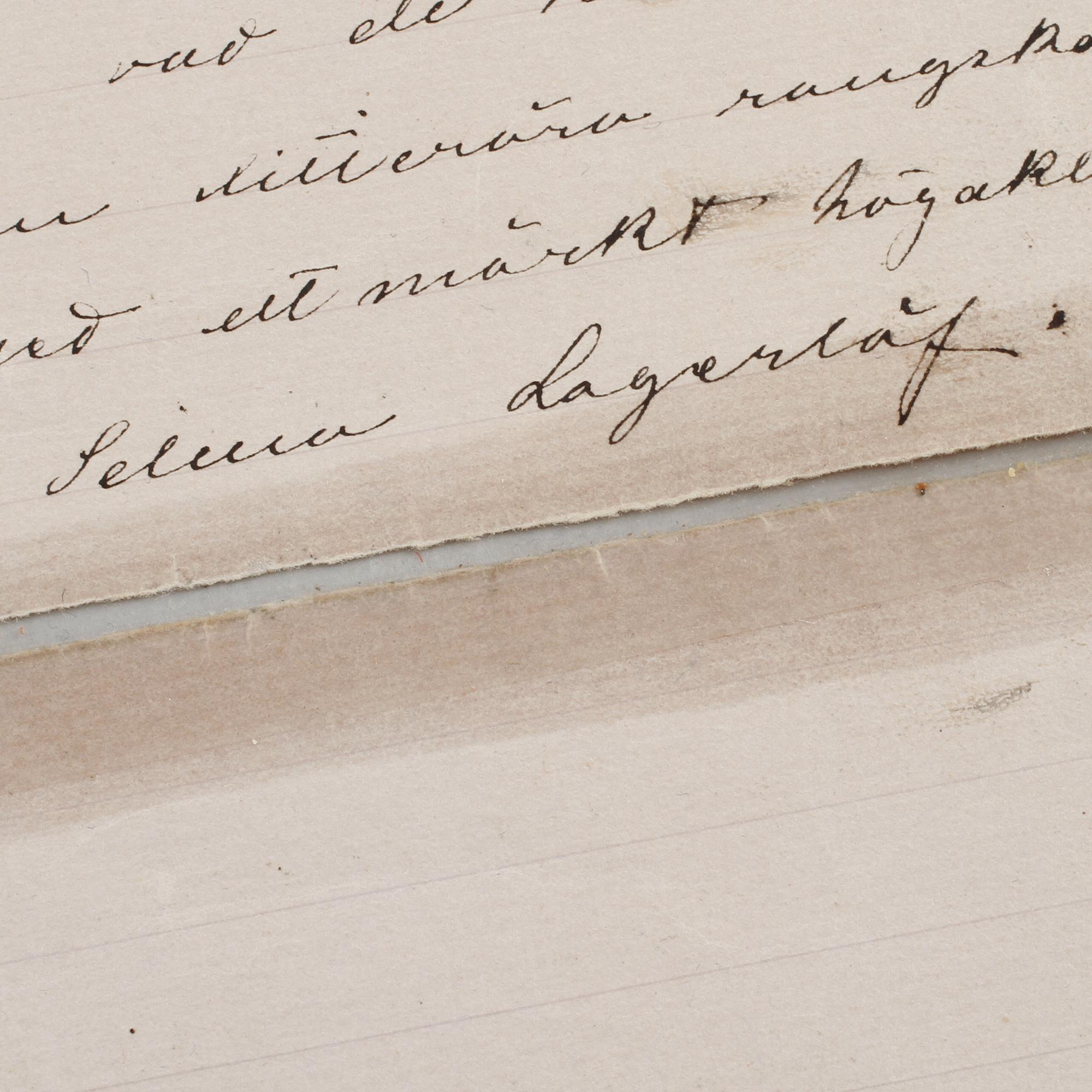BREV, undertecknat och signerat Selma Lagerlöf, daterat Mårbacka Sunne 19.11.1914.