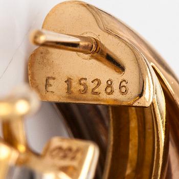 Cartier, earrings, "Trinity", 18K gold in three colours.