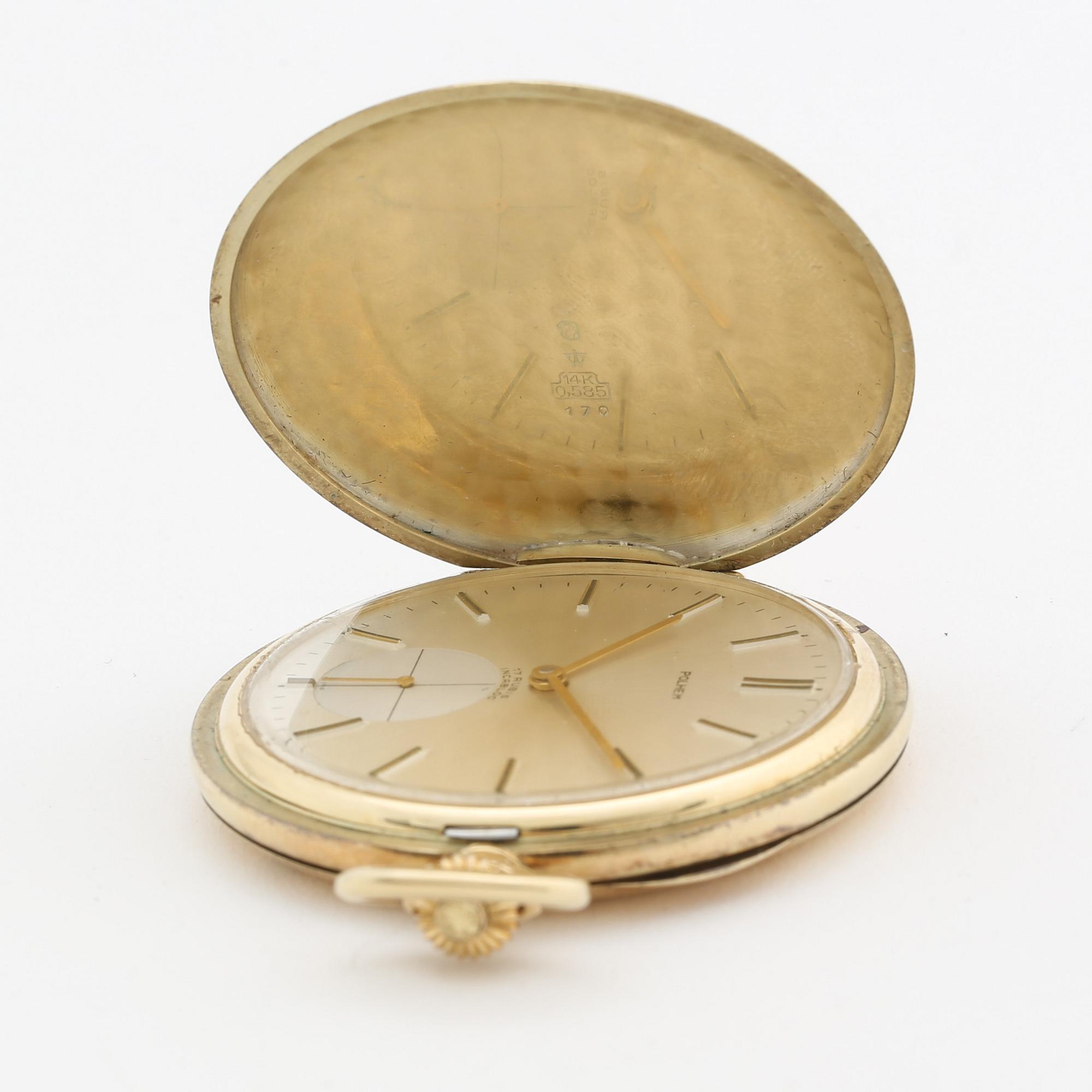 POLHEM, pocket watch, hunting case, 50 mm, - Bukowskis