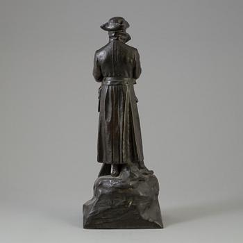 ALFRED OHLSON, SKULPTUR, brons, signerad.