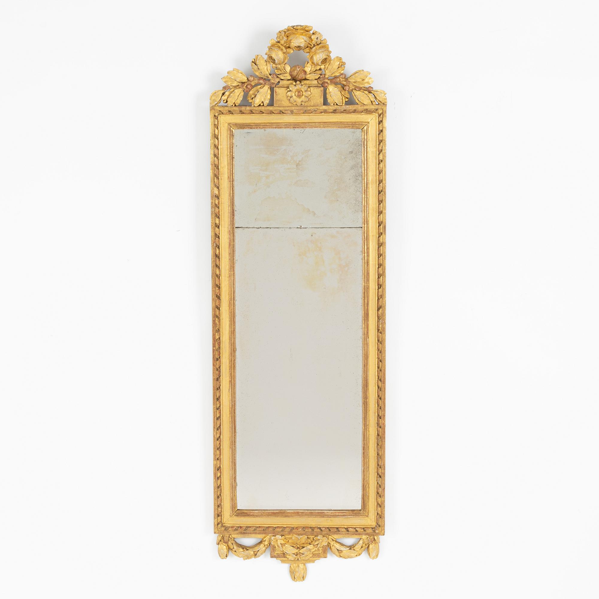 Spegel, Stockholmsarbete, 1700-talets slut, Gustaviansk.