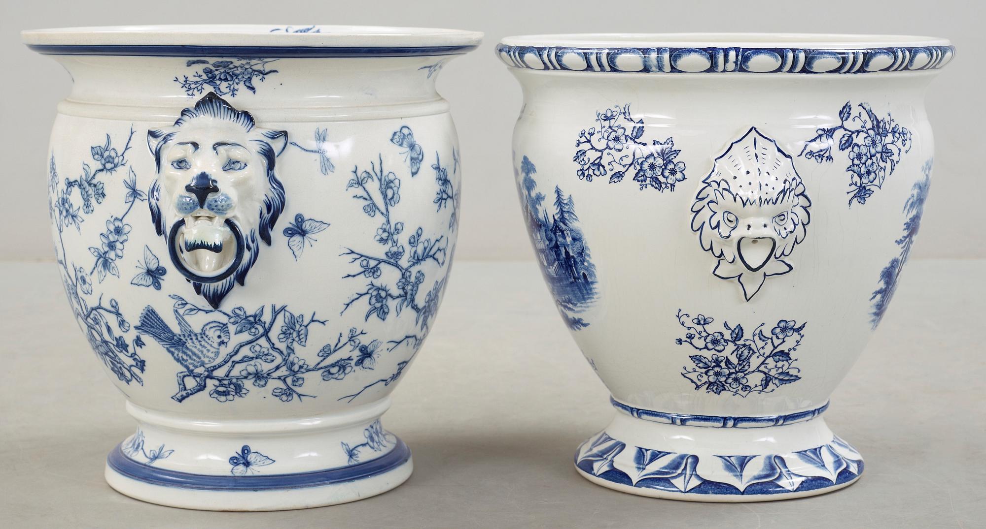YTTERFODER, 2 st, flingods, Rörstrand och Gustavsberg 1800/1900-tal.