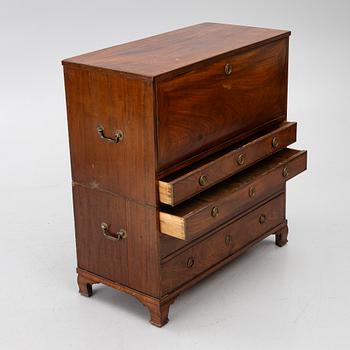 A late Gustavian mahogany secretaire by L. Almgren (master in Stockholm 1771-95).