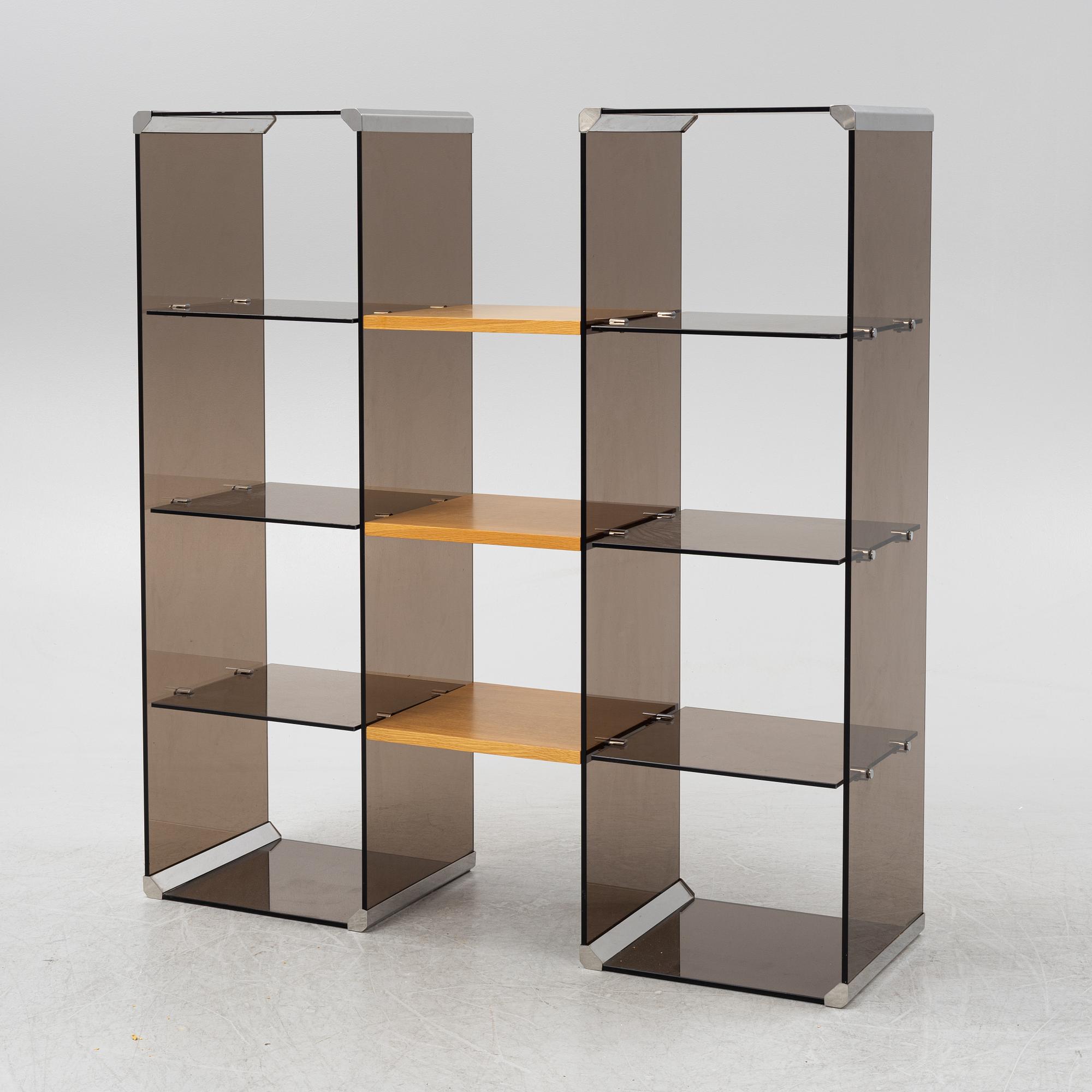 Gallotti & Radice, a glass bookcase, Italy, 1970's.
