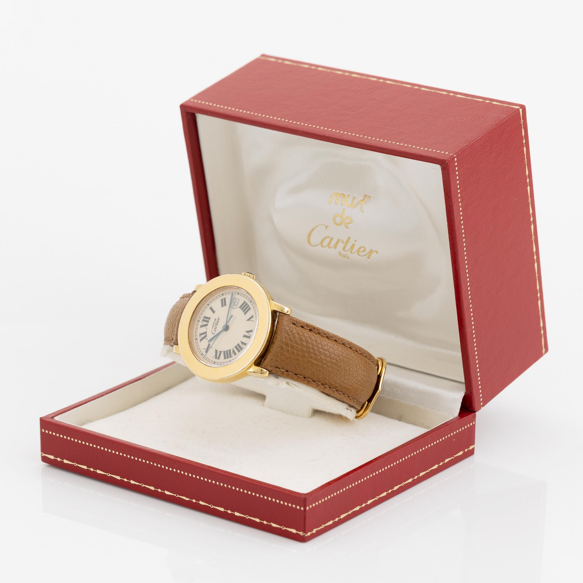 Cartier, Must II, armbandsur, 32,5 mm.