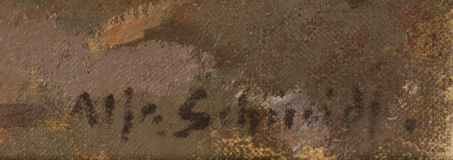 ALFRED SCHMIDT, olja på duk, signerad.