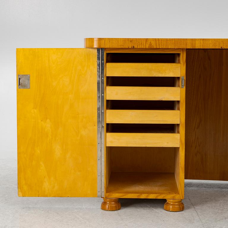 Skrivbord med bokhylla, Swedish Modern, 1940-tal.