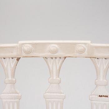 Twelve matched late Gustavian chairs, circa 1800.