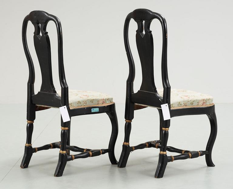 STOLAR, ett par, rokoko, 1700-tal.