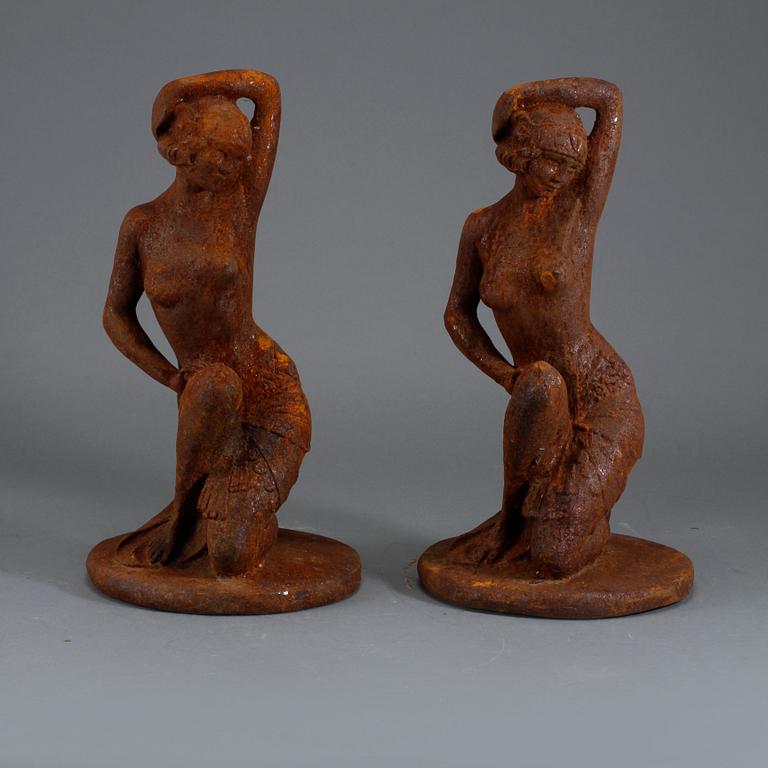 DEKORELEMENT, ett par, metall, 1900/2000-tal.