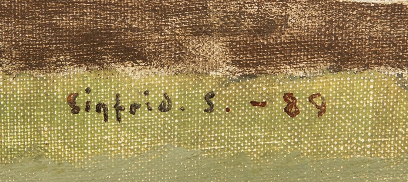 Sigfrid Södergren, Woman with umbrella.