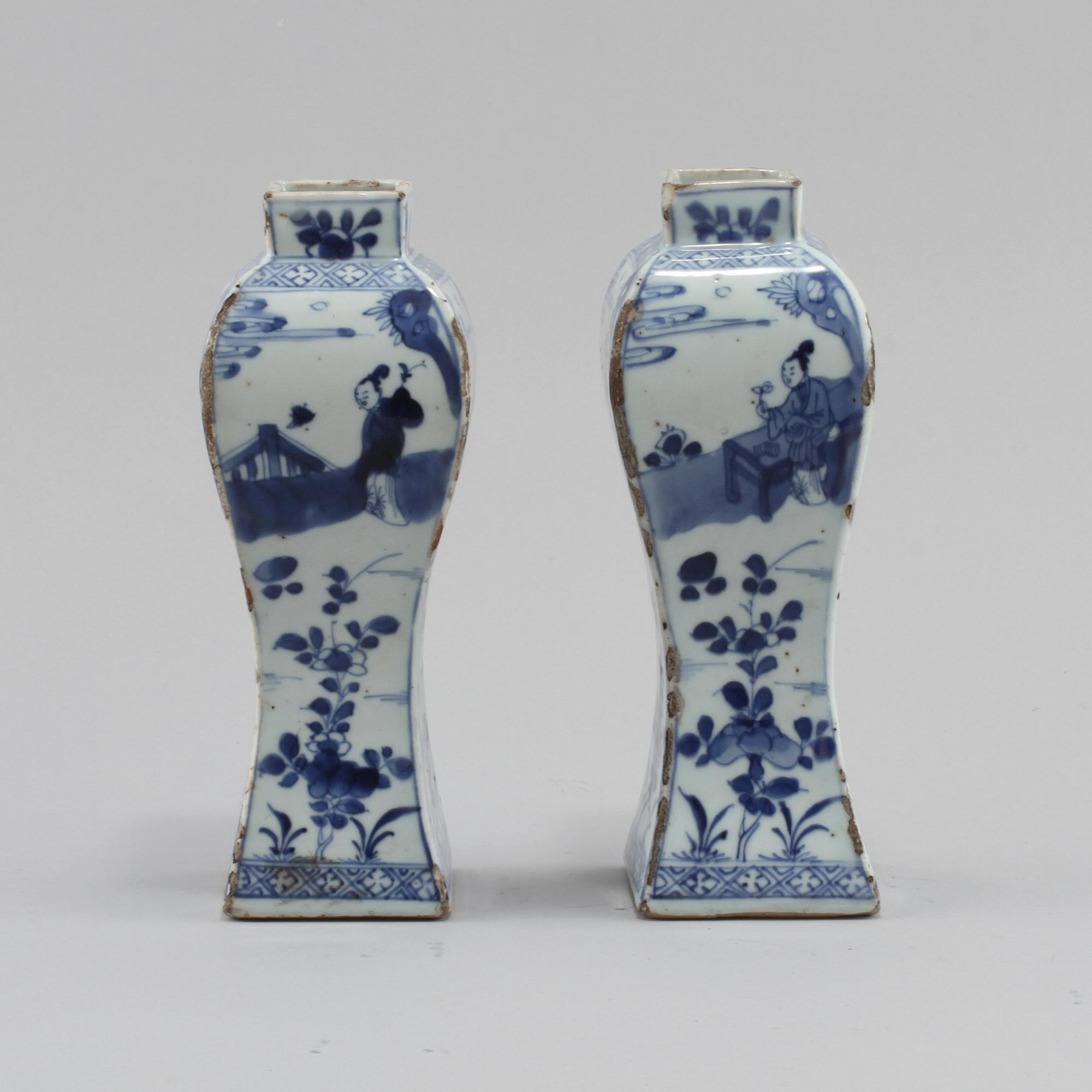 VASER, ett par, Kangxi, 1700-tal första hälft.