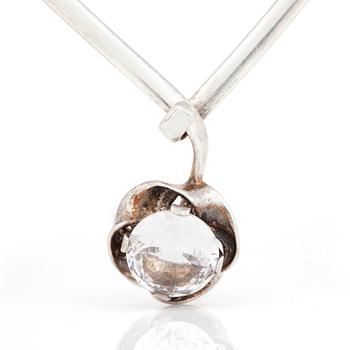 HALSRING, sterlingsilver samt bergskristall, Alton, 1974. Tot vikt ca 40,8 gram.