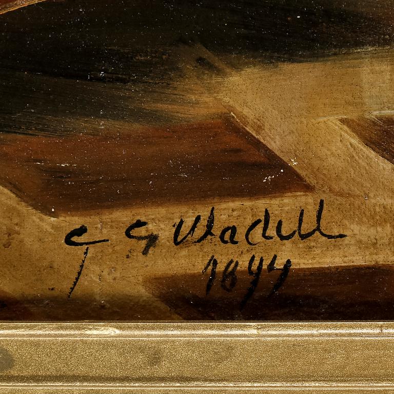 CARL GABRIEL WADELL, olja på duk, signerad och daterad 1894.