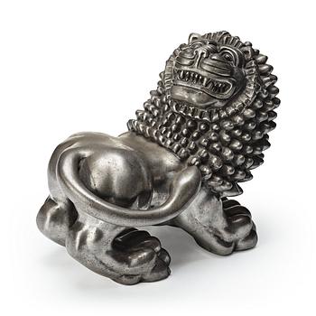 290. Anna Petrus, a pewter sculpture of a lion, Svenskt Tenn, Stockholm 1946.