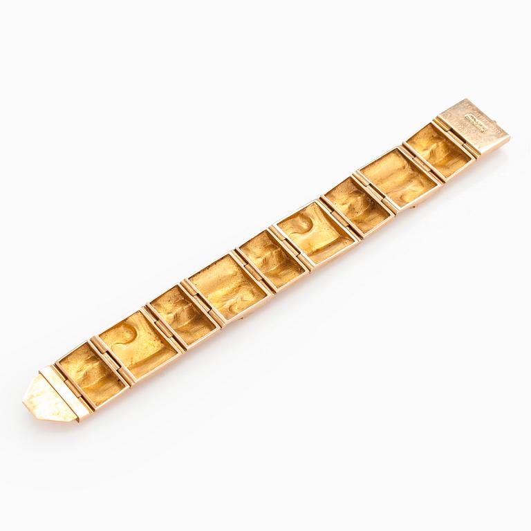 Björn Weckström, armband, "Gyllene Ström", 14K guld, Lapponia 1971.