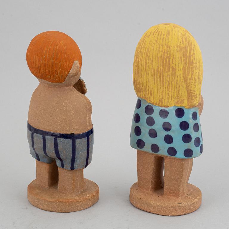 Lisa Larson, four stoneware figurines for Gustavsberg. Designed 1972.