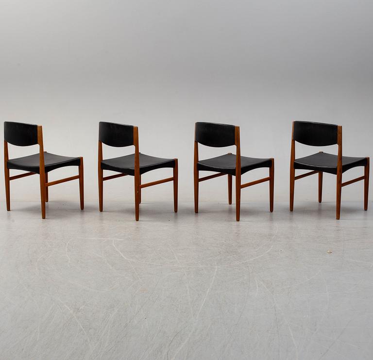 Four 1960´s chairs by Glostrup Møbelfabrik, Denmark.