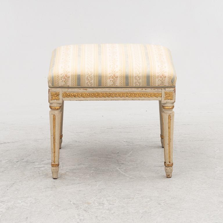 Stool, Gustavian, second half of the 18th century.