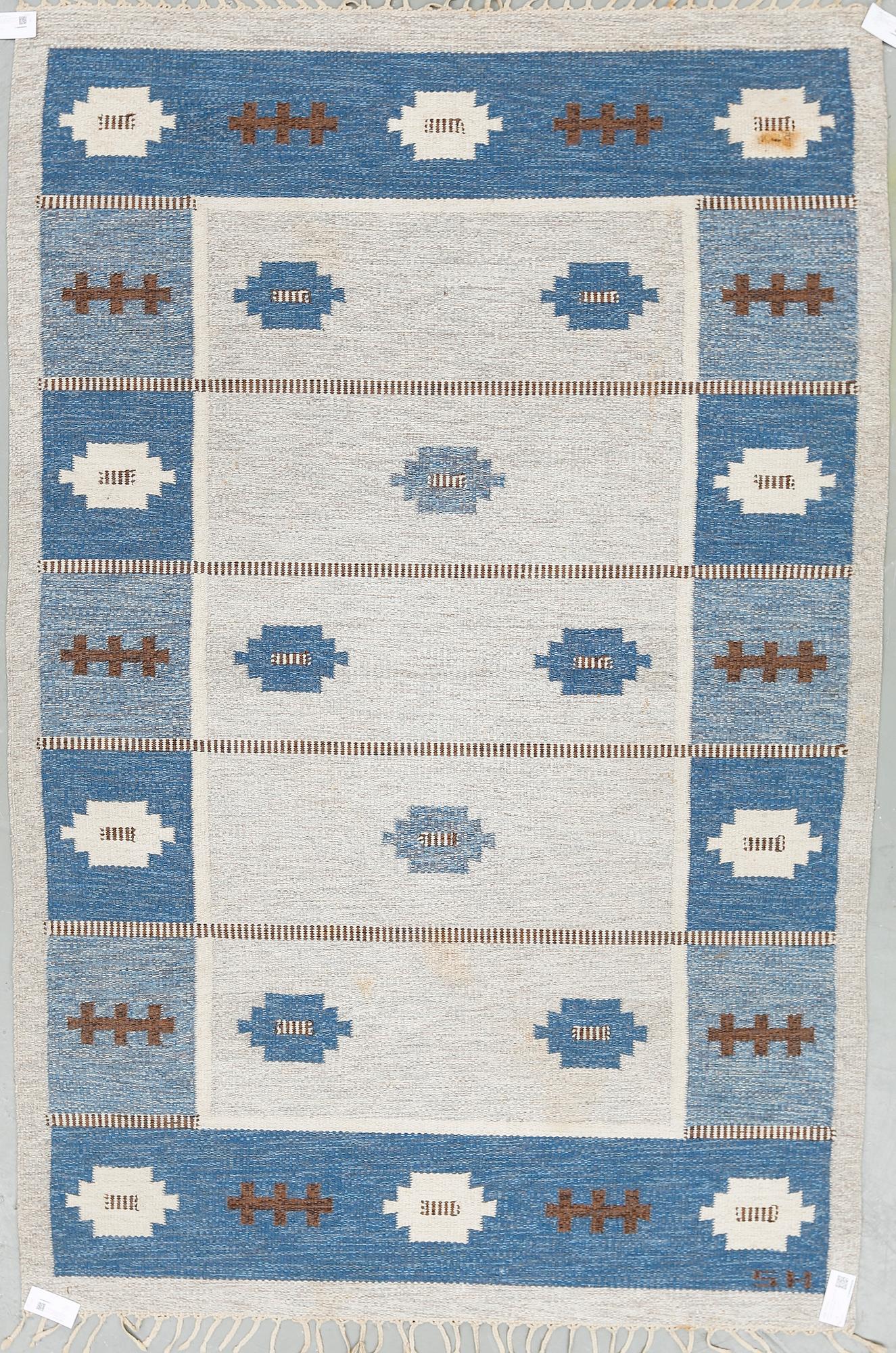 MATTA, rölakan. Signerad SH (Svensk Hemslöjd), 1950-60-tal. Ca 236x154 cm.