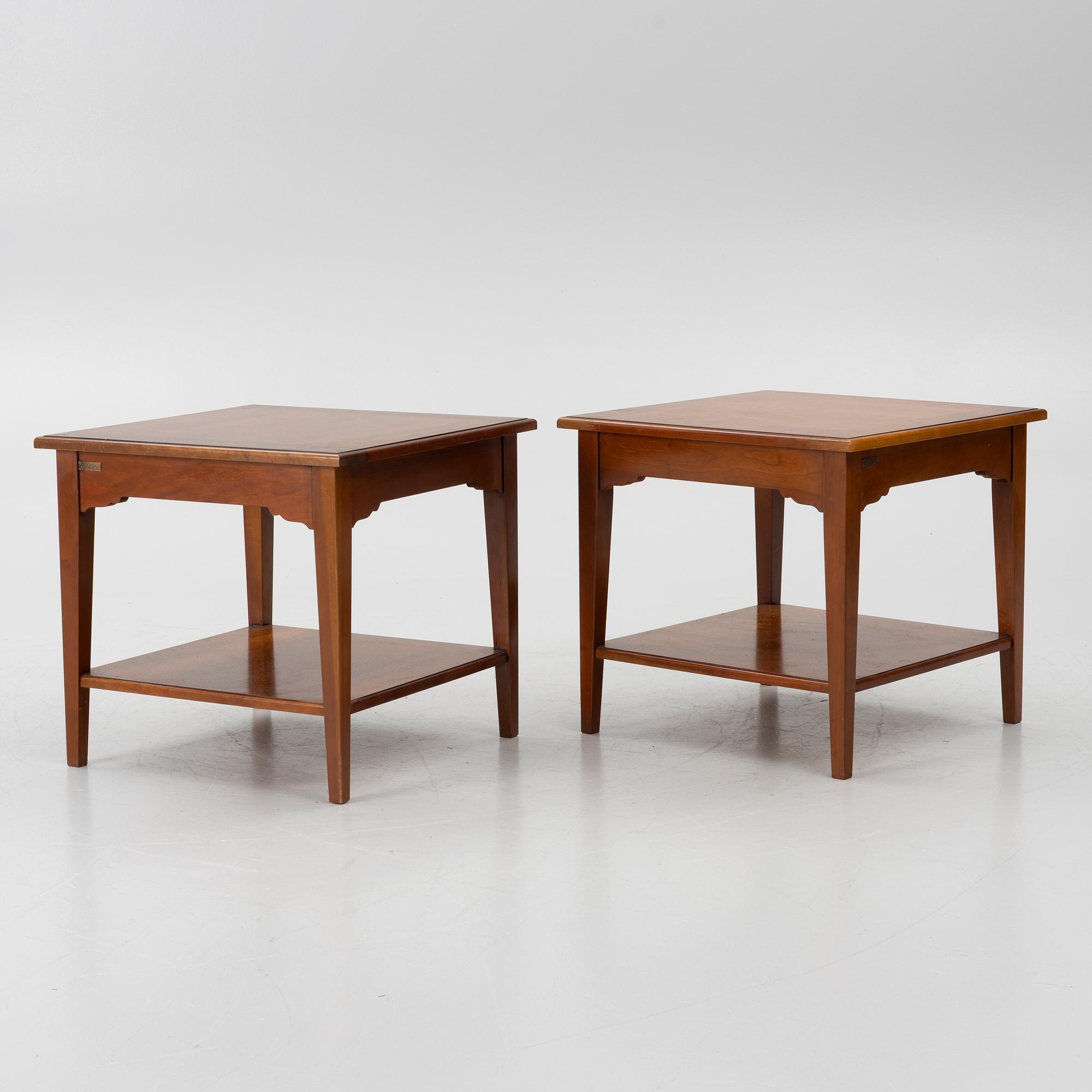 A pair of side tables, Grange.