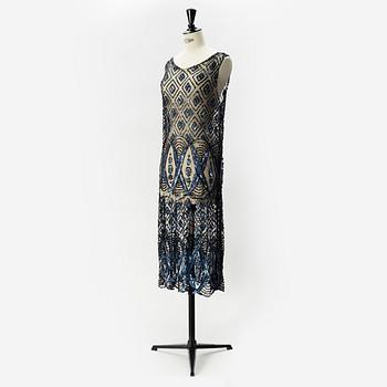 A sequin embroidered 1920's dress.