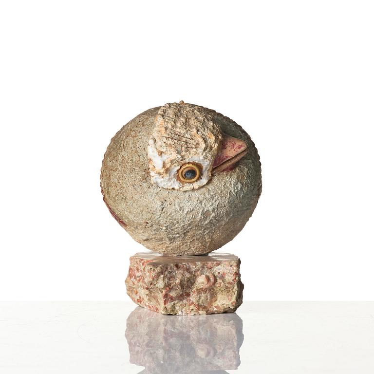 Tyra Lundgren, skulptur, fågel, chamotterat stengods, egen ateljé, Bredkvie, Gotland.